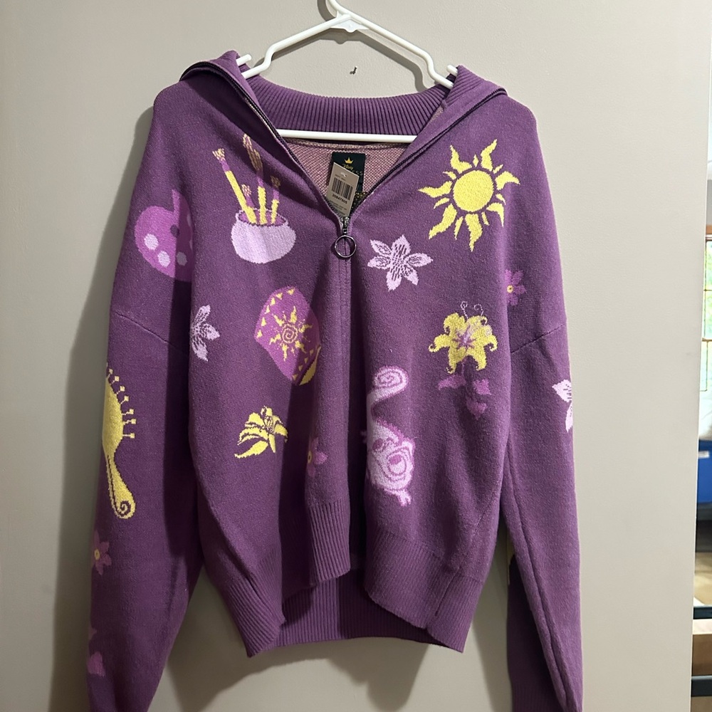 Disney Tangled Rapunzel Zip up Sweater